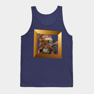 3d monkey face Tank Top